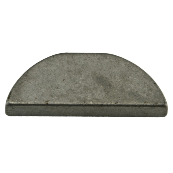 Midwest Fastener Woodruff Key, 3/32 x 1/2 in Key Size, 4 SAE Number, 5/8 in H, Steel Zinc, 10 PK 73201 - main
